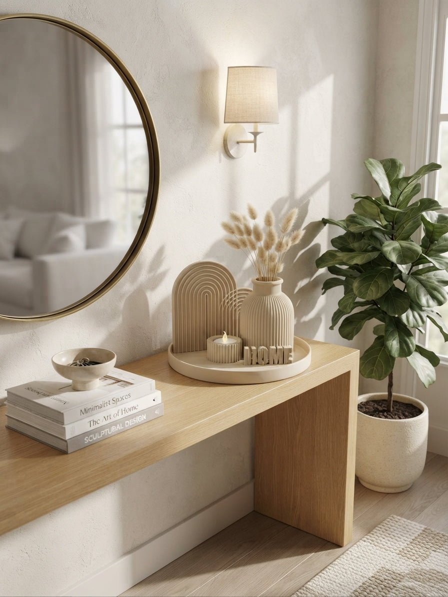 Witte woondecoratieset